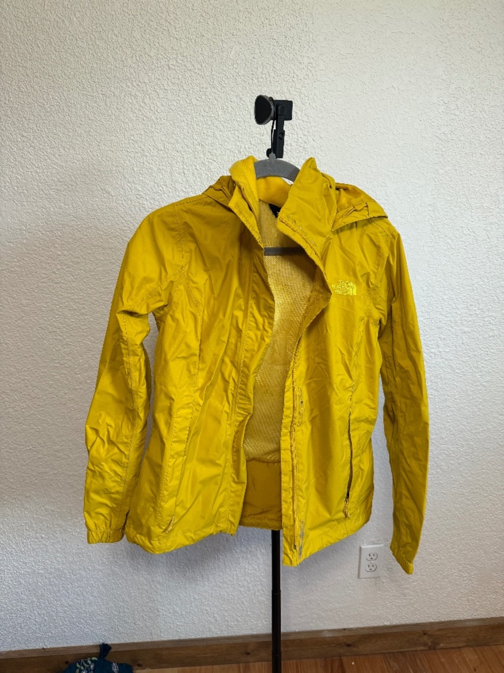 North Face Yellow Rain Jacket